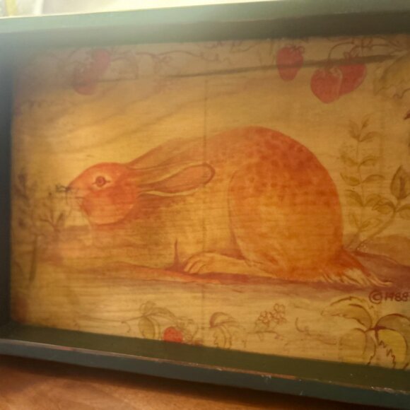 Vintage Rabbit Serving Tray - Picture 4 of 8